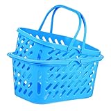 Photo Gallery gleavi 2 pezzi cestini plastica leggeri con manico portatile per spesa giocattoli e organizzazione casa mini contenitori resistenti e riutilizzabili blu Photo Gallery gleavi 2 pezzi cestini plastica leggeri con manico portatile per spesa giocattoli e organizzazione casa mini contenitori resistenti e riutilizzabili blu