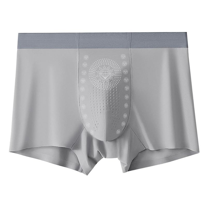 Seamless Mid-Waist Magnetic Underwear for Men | Breathable Antibacterial Boxer Briefs | Spandex Stretch Fabric | Soft Comfortable Fit Supportive Innerwear-image-41
