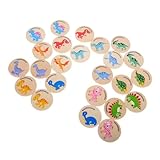 Stimulation : et adorables aident à attirer et à maintenir l'intérêt pendant récréations, jouets de dinosaures en bois, jeu d'association d'animaux en bois