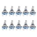 uxcell 360 Degree Rotary Encoder Code Switch Digital Potentiometer 5 Pins 15mm D-Shaft 10Pcs