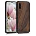 Produktbild kwmobile Bumper Handyhülle kompatibel mit Xiaomi Mi 9 Lite - Holz Hülle Handy Case Cover Dunkelbraun