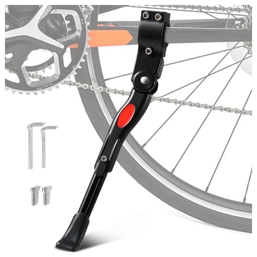 Blendura Fahrradständer, Fahrrad Ständer 24-27 Zoll Höheverstellbar Fahrradständer Mountainbike Aluminium Fahrrad Kick Stand für Mountainbikes, Trekkingrad, Citybikes, VTT
