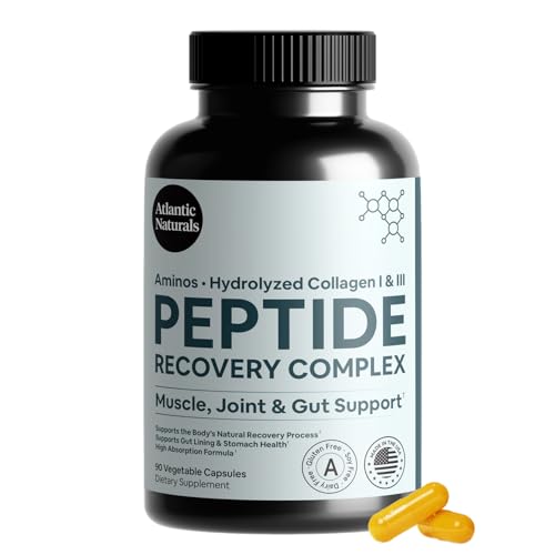 Peptide Recovery Complex – Advanced 157 Recovery Blend | Collagen Peptide Amino Support Formula for Muscle, Joint & Tissue Health | Post-Workout Recovery & Flexibility Support | 90 Capsules