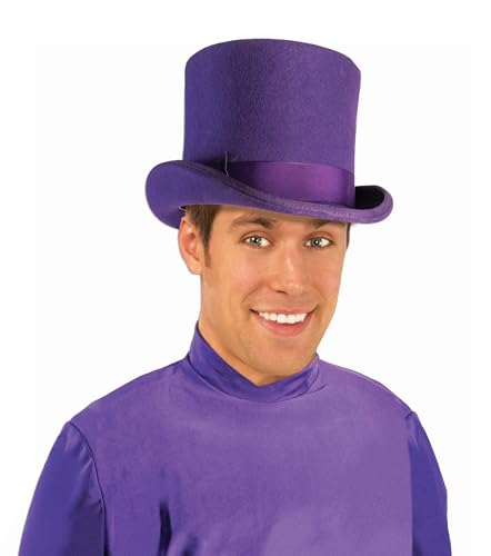 Rubies Super Deluxe Purple Top Hat for Adults Unisex No Size