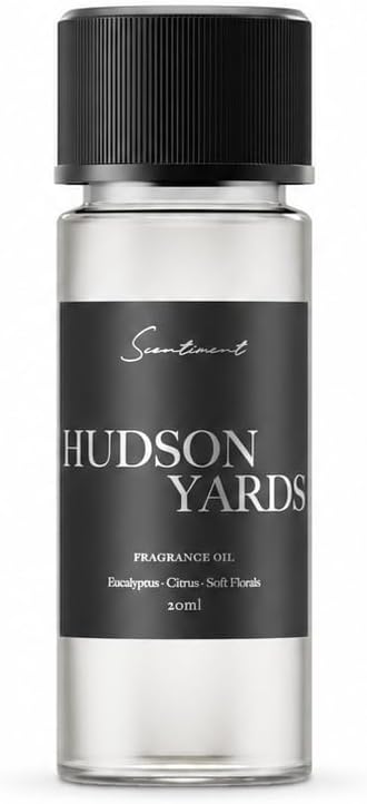 Scentiment Hudson Yards Diffuser Oil – Eucalyptus, Citrus, Soft Florals Scent for Diffusers, Fragrance Oil – 1.69 fl oz (50 mL)