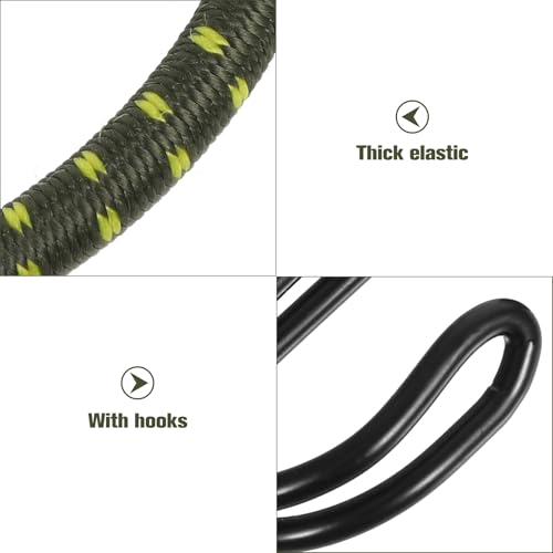 Heavy Duty Bungee Cord With Hooks, Thick Elastic Rope_desvips.com