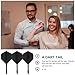 DECHOUS 10Pcs Integrated Dart Flights and Shafts - Replaceable Dart Flights for Enhanced Stability and Accuracy Fit for Soft and Hard Tips