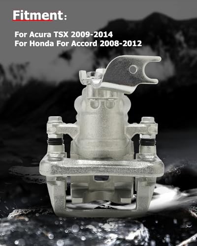 Image of cciyu Rear Right Brake Caliper Assembly w /Bracket 19B3358 2009-2014 For Acura For TSX,2011-2014 For Acura For TSX Wagon,2008-2012 For Honda For Accord,2008-2012 For Honda For Accord Sedan All Engin