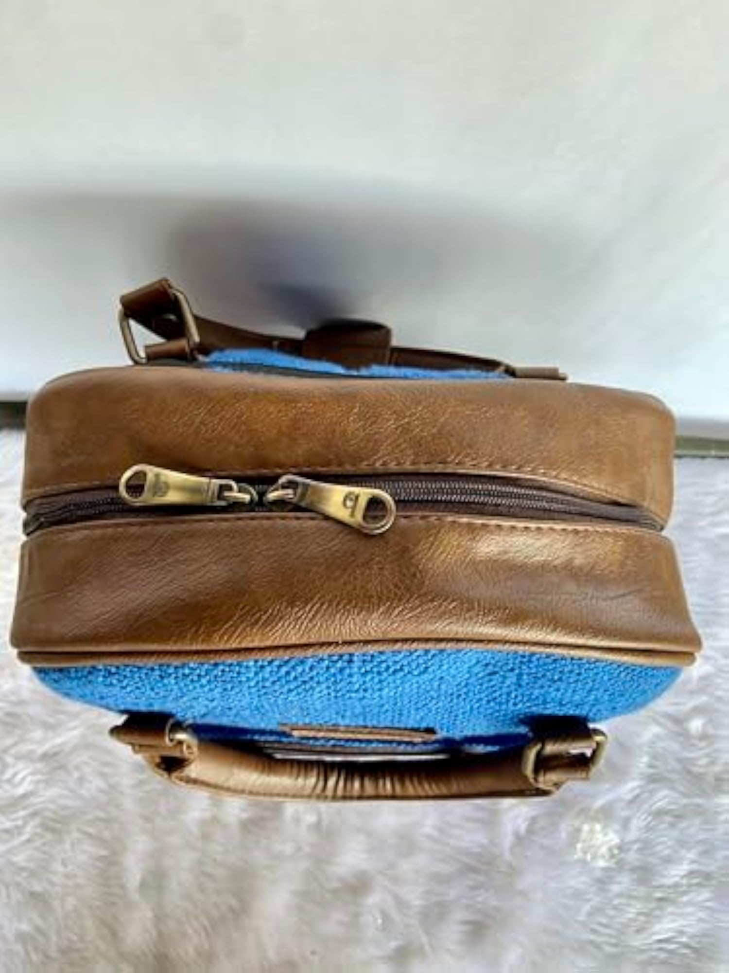 Mini Backpack with Cushioned Pocket & Embroidered Design