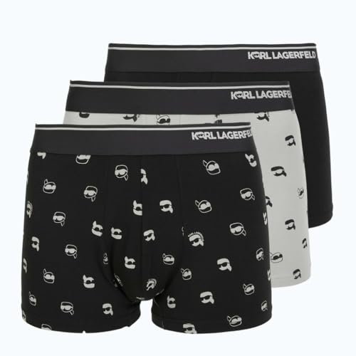 Bóxers Karl Lagerfeld Hombre de algodón premium con estampado Ikon Dot en talla M