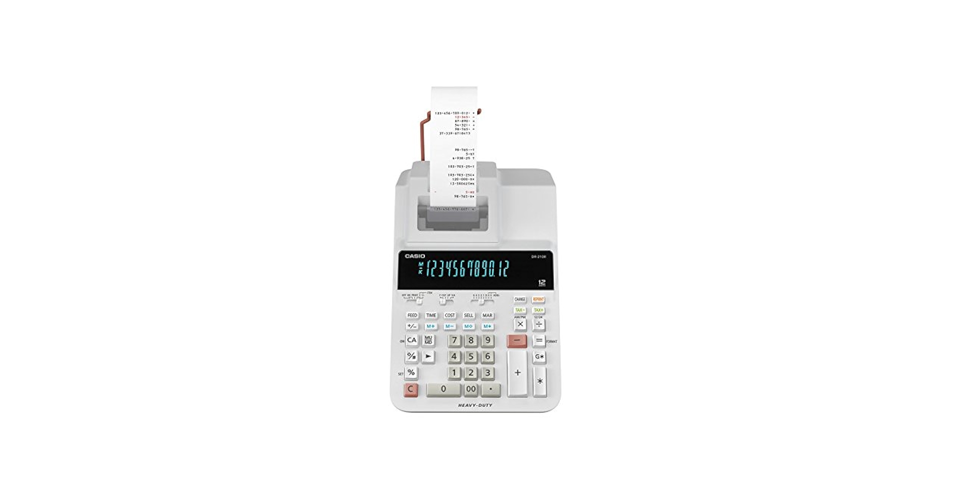 値下げ致しました。　カシオ　電子プリンティングカルキュレータ　R-210 Casio DR 210R Heavy Duty Printing Calculator: Buy Online at