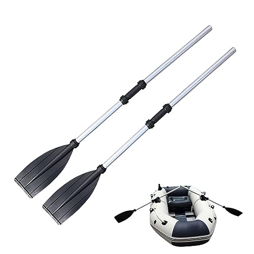 Pineeseatile Kayak Paddle 2Pcs 126cm Aluminum Alloy Detachable Adjustable Portable Canoe Paddle Thicken Lightweight Kayak Paddles 2 Pack for Inflatable Boat Oar Canoe Paddle