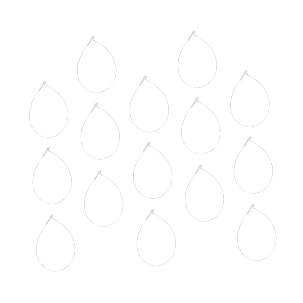 FUNOMOCYA 5000pcs 4 Trademark Hanging Rope Tag Fastener Snap Lock Pin Tag Clips Tag Hanger Fasteners for Clothing Snap Lock Ties Snap Lock Fastener Labels Hanging Rope White Plastic