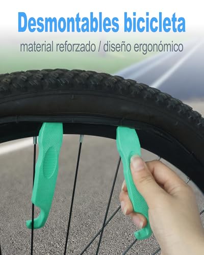 cycletour Parches Bicicleta, Kit Pinchazos Bicicleta con Palanca Antideslizante de Alta Dureza y Parches Bicicleta, Kit Repara Pinchazos Bicicleta para de Montaña y Carretera - imagen 2