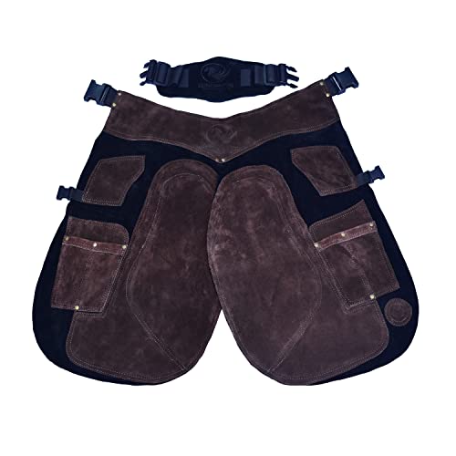 Tablier de maréchalerie en cuir suédé marron supérieur pour outils