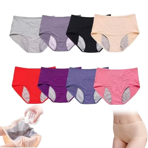 Ever Dry Leakproof Ladies Underwear Panties for Women Over 60s with Incontinence (AU, Alpha, XX-Large, Regular, Regular, 8pcs Mixed Color)