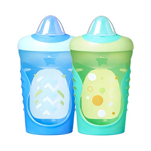 2 cup tommy - Tommee Tippee Hold Tight Baby Sippy Cup, Spill-Proof, 9+ Months, Green & Blue, 11 Ounces (2 Count)