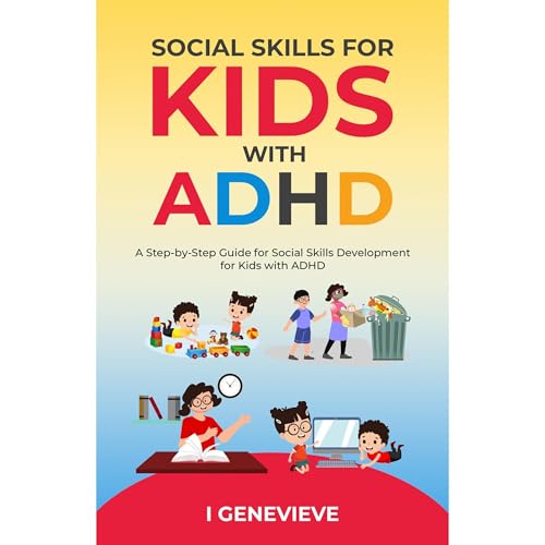 SOCIAL SKILLS FOR KIDS WITH ADHD Audiolibro Por I GENEVIEVE arte de portada