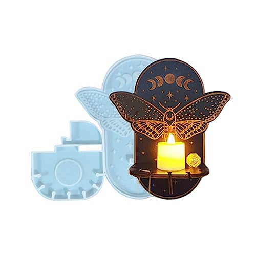 Resin Molds Silicone,Moth Totem Silicone Molds for Making Candle Holder on Wall,Epoxy Molds for DIY Resin Art Crafts Gift,Home Decoration