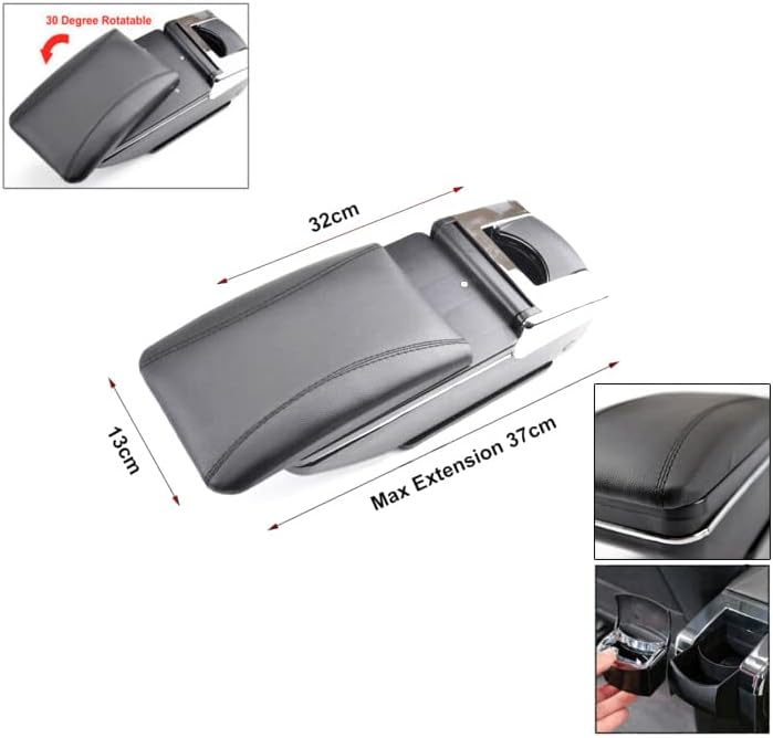 CarJoy Ford Focus 2 Középkonzol Tárolódoboz Fekete 2004-2012