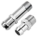 Straight Heater Hose Connector, 2pcs Heater Hose Fittings Connector for 3/4in Water Pump 5/8in Intake Auto Car Accessory