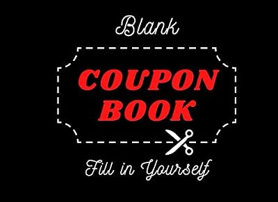 💎 75% MEGA DEAL! Blank Coupon Book: Blank Coupon Templates for personalized gift