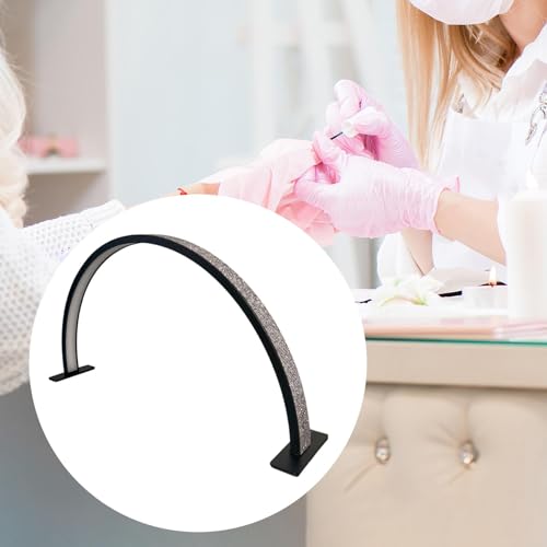 Image of Half Moon Nail Desk Lamp Led Manicure for Eyebrows Lash Extension Black Rhinestone Softens & Nourishes Hand & Feet, Manicure Pedicure Tool Kit, Nail Art
