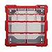 INTERTOOL Small Parts Organizer - 12 Removeable Bin Drawers - Tool Box for Storing Hardware and Garage Organization - For Screws, Bolts, Legos, Arts and Crafts - 10” x 10” x 6” - BX08-4024