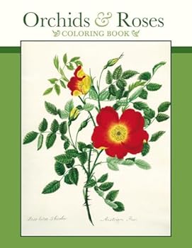 Orchids & Roses Coloring Book