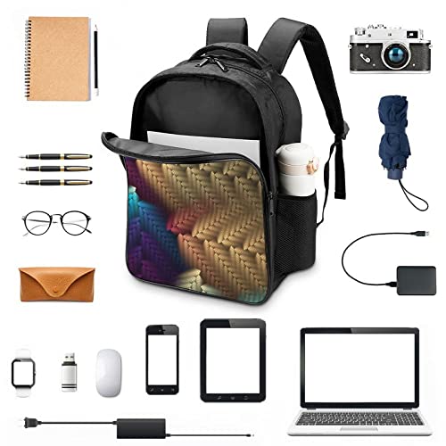 Mochila escolar para adolescentes artística con estampado 3D de moda 3