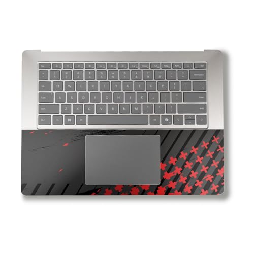 Image of Laptop Skin Compatible with Alienware M18 R2 (2024) - Grunge Red - Premium 3M Vinyl Protective Wrap Decal Cover - Easy to Apply | Crafted in The USA by MightySkins