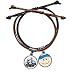 Produktbild Britain UK London Bridge Tower Graffiti Armband Seil Hand Kette Leder lächelndes Gesicht Armband