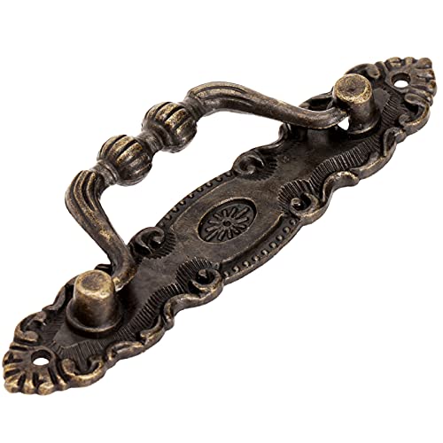 Dophee European Style Classic Furniture Decorative Hardware Latch Hasp Pull Handles Lock Kit #TOP5
