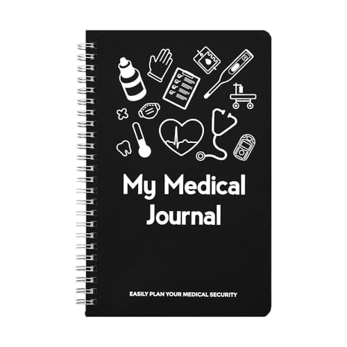 icceemee Medication Log Book Daily Medicine Pills Drug Prescription Medications and Reaction Tracking Record Journal Logbook - Wire-O 114 Pages 8.5 x5.6
