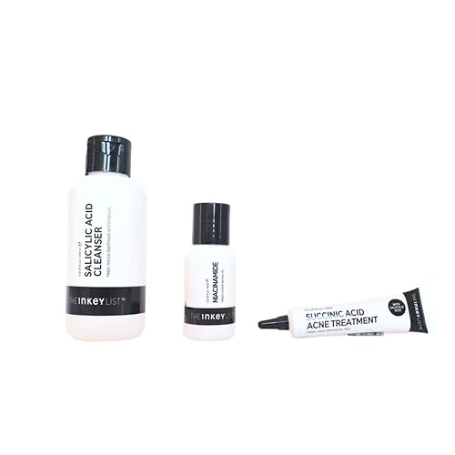 Miniatura 2 de The INKEY List Volver a lo básico juego de cuidado de la piel para el acné de ácido salicílico + limpiador de poros, suero de control de aceite de