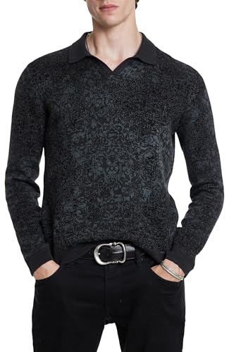 John Varvatos Men's Oliver Polo Sweater