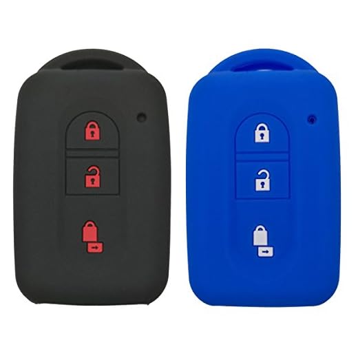 Coolbestda Carcasa de silicona con 3 botones para Nissan Tiida Note Navara Qashqai Micra Juke X-Trail Pathfinder