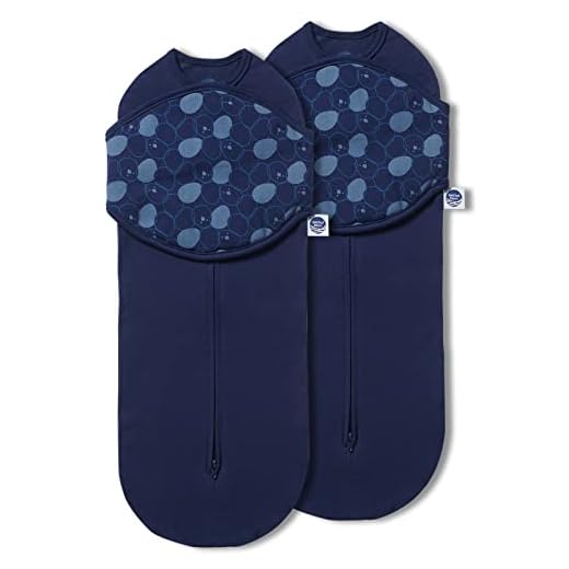 Nested Bean Zen Neo, Newborn Baby Swaddle, Gently Weighted Pod for Babies, 6.5-11 lbs, Reduces Moro Startle Reflex, 2-Way Zipper for Easy Diaper Changes, Gender-Neutral Colors, 2-Pack