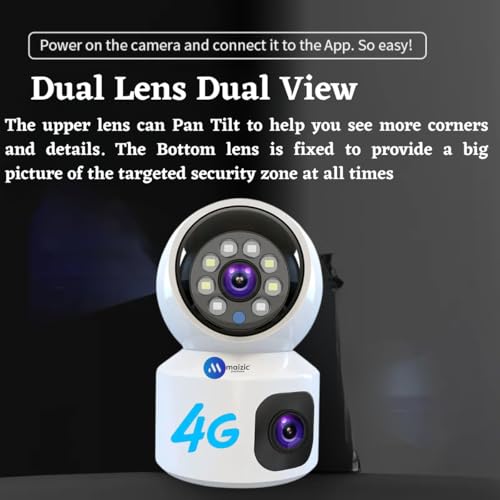 Maizic Smarthome 5+5MP Outdoor 4G SIM Camera - Image 6