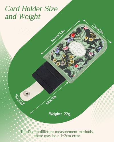 Credit Card Holder Wallet, Leather Card Case Card Organizer Case with 5 Card Sheets, Pull-out RFID Card Case Wallet with Snap for Men and Women (style 2)2