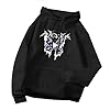 XUJY Y2K Hoodie voor dames, vlinderprint Harajuku, gebreide trui, hip hop, jaren ‘90, retro
