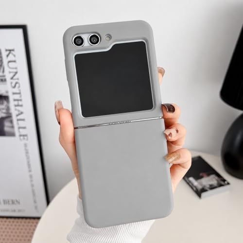 Image of MIDOS Back Cover Compatible with Samsung Z Flip 6 Silicone Case Full Protection Shock Proof Case for Samsung Galaxy Z Flip 6 (Grey)