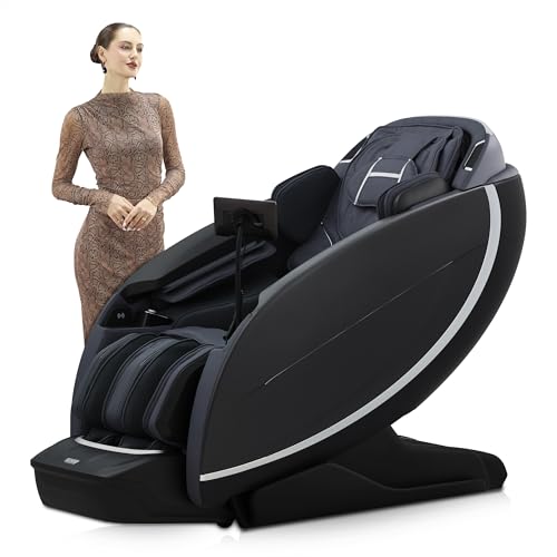 Image of Lixo LI7788 Massage Chair for Family | Sonic-Wave 4D Mechanism | AI Double-Sensing Body Scan | 24 Auto Programs | 7-Inch Smart Touchscreen | Intelligent Voice Control | Bluetooth Audio Sync - Black