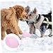 POPETPOP Floating Teething Ball for Puppies Soft Dog Chew Toy Outdoor Indoor Dog Training Ball