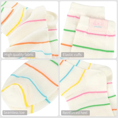 Image of Women's Cute Crew Socks, Casual Athletic Cotton Bowknot Cherry Calf Novelty Socks for Women