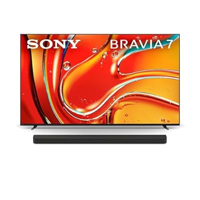 Sony 65 Inch Mini LED QLED 4K Ultra HD TV BRAVIA 7 Smart Google TV with Dolby Vision HDR and Exclusive Features for PlayStation®5 (K-65XR70), 2024 Model BRAVIA Theater Bar 9 Sound Bar