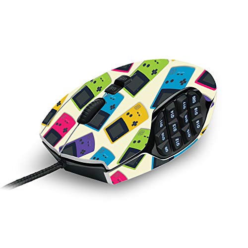 MIGHTY SKINS - MightySkins Skin Compatible with Logitech G600 MMO Gaming Mouse - Game Kid Color Tile | Protective, Durable, and Unique Vinyl wrap Cover | Easy to Apply, Remove, and Change Styles | Made in The USA