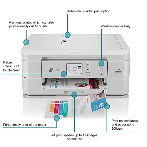DCP-J1800DW Print/Cut A4 pour imprimer et couper sans ciseaux vos documents