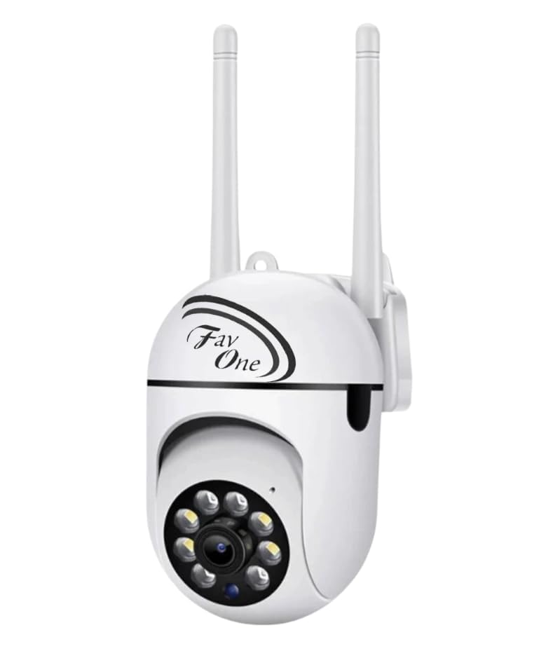 FAVONE Wi-Fi Camera CCTV Camera 1080p Wireless PTZ Bulb Shape V380 Pro Indoor 360° Smart Home Security Camera 2