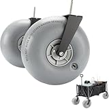 Beach Wagon Wheels Deep Sand and Rough Terrain | Quick-Change Interchangeable Patent Pending | Air-Filled Beach Cart Tires-ONLY Compatible with TERRAINGO Wagons